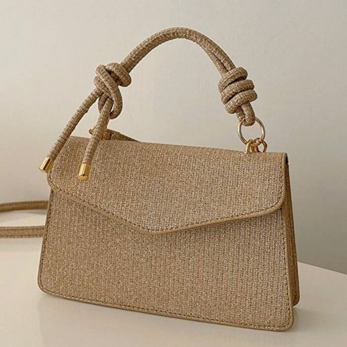 Sahara Knot Top-Handle Bag