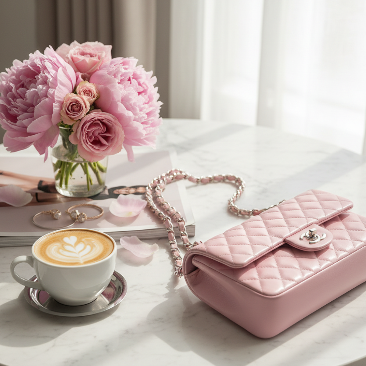 CHANEL leather shoulder bag