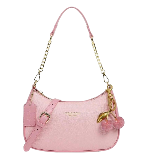 Blush Charm Chain Shoulder Bag