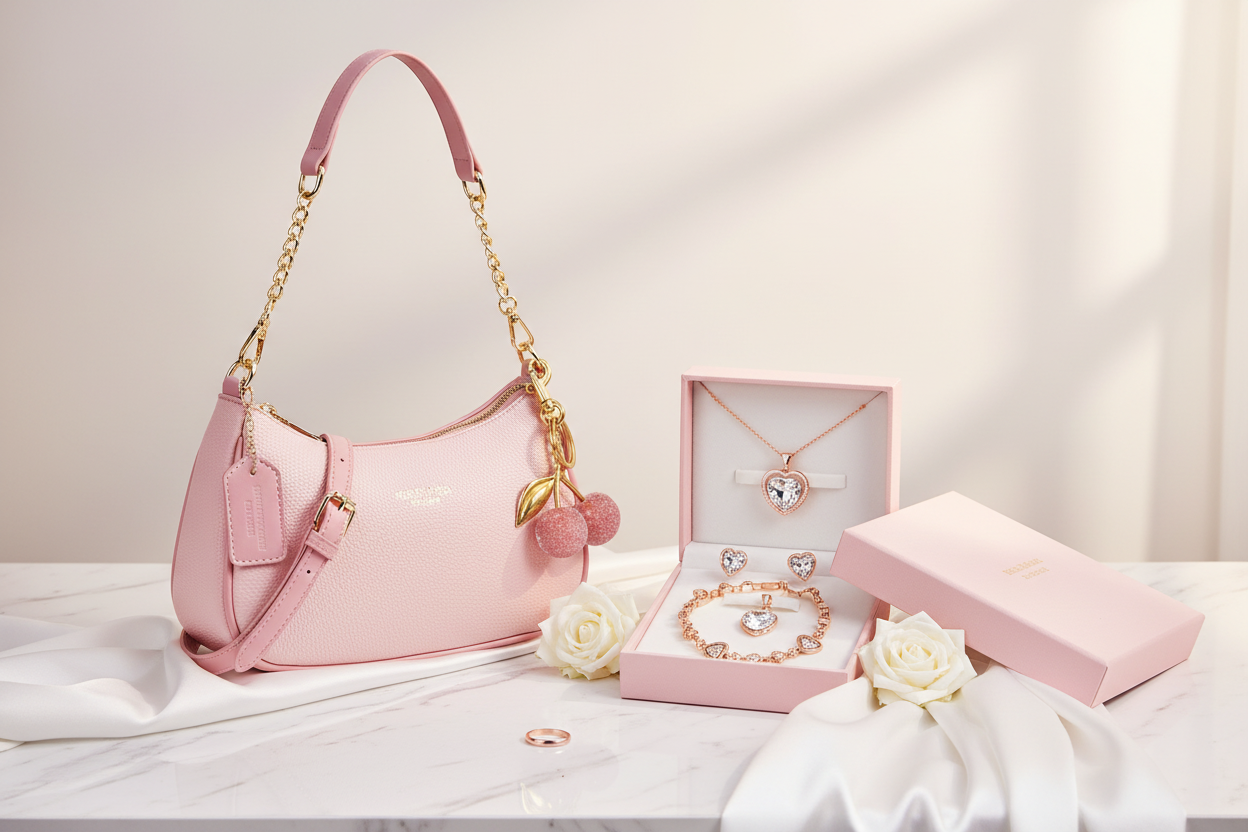Homepage Hero Banner - Pink Bag with Gift Box